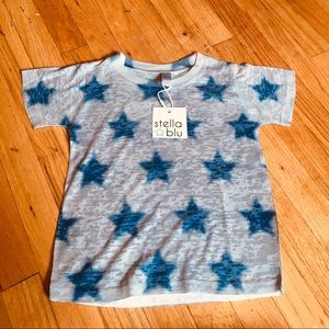 Stella Blu Star pattern t-shirt: NWT